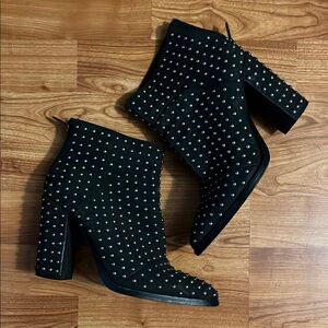 Mercer edit | Studded | Black Ankle Boots